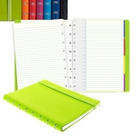 NOTEBOOK F.TO A5 A RIGHE 56 PAG. NERO SIMILPELLE F
